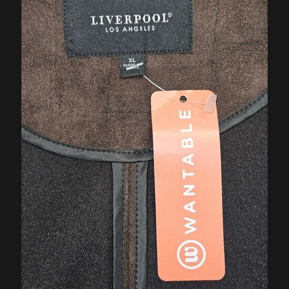 Liverpool Fox Way boyfriend Blazer in cedar Brown broken Geo Size XL - Picture 13 of 16